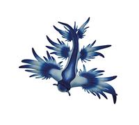 Bullyland 67511 - Statuetta a forma di lumaca blu oceanica, ca. 6,5 cm, fedele ai dettagli, senza PVC, ideale come piccolo regalo per bambini dai 3 anni in su