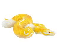 Bullyland 68485-Figura di Gioco, Pitone Reale Albino, Alto Circa 9 cm, Figura Dipinta a Mano, Senza PVC, per Giocare con la Fantasia dei Bambini, Colore Giallo, 68485