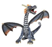 Bullyland 75594-Figura, Drago Seduto Blu/Argento, Alto Circa 11 cm, Figura Dipinta a Mano, Senza PVC, per Bambini per Il Gioco d'immaginazione, Colore Variegato, 75594