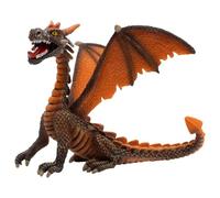 Bullyland 75595-Figura, Drago Seduto Arancione, Alto Circa 11 cm, Figura Dipinta a Mano, Senza PVC, per Bambini per Il Gioco d'immaginazione, Colore Variegato, Medium, 75595