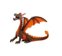 Bullyland 75595-Figura, Drago Seduto Arancione, Alto Circa 11 cm, Figura Dipinta a Mano, Senza PVC, per Bambini per Il Gioco d'immaginazione, Colore Variegato, Medium, 75595