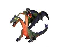Bullyland 75596-Figura, Drago con 2 Teste Verde, Circa 13 cm di Altezza, Figura Dipinta a Mano, Senza PVC, per Bambini per Il Gioco immaginativo, Colore Variegato, 75596