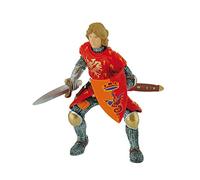 Bullyland 80786 - Giocattolo Principe con Spada Rossa, Figura Fantasy da Collezione, Alta Circa 8,3 cm, Figura Dipinta a Mano, Senza PVC, per Bambini per Il Gioco d'immaginazione