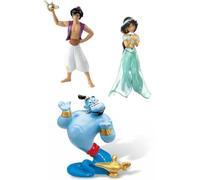 Bullyland Set Aladdin Genio Jasmine, Statuette senza PVC, Gioco Immaginativo, Collezionabile, Multicolore, Dipinta a Mano, Walt Disney, Cake Design, Altezza 8-13cm