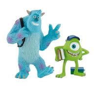 Bullyland Set Disney Monsters & Co. con Mike e Sullivan, Figurine Dipinte a Mano Senza PVC, Gioco di Immaginazione, Figure Collezionabili e Cake Design, 3+