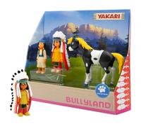Bullyland 43309 - Set di figure di gioco, Yakari in confezione regalo, 3 pezzi, figure dipinte a mano, senza PVC, per bambini per il gioco immaginativo