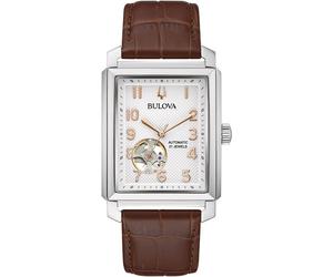 Bulova 96A268 Orologio da polso Classic Automatico 33mm Unisex Bianco Argento...