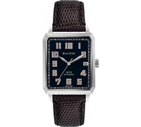 Bulova Orologio automatico da uomo in acciaio inox con cinturino in pelle - Swiss Made Limited Edition - 96B332, cinghia