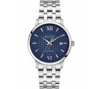 Bulova 96B447 Orologio da polso Hudson Automatico 39mm 3ATM Unisex Blu Argento