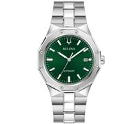 Bulova 96B464 Classico Automatico 40mm 10ATM Unisex Verde Argento Cinturino a...