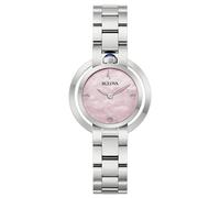 Bulova 96L338 Women's Watch - Silver Steel, Pink MOP Dial, Sapphire Crystal