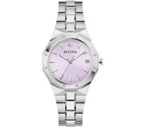 Bulova 96M170 Orologio da polso Classico 32mm 10ATM Quarzo Unisex Lilla Argento
