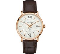 Bulova Hudson Cinturino in Pelle Marrone Automatico 97B225 30M Orologio da Uomo