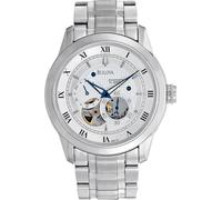Bulova Automatic 96A118 - Orologio Automatico Design - Cinturino in Acciaio Inox - Uomo - Quadrante Bianco/Lancette Blu