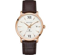Bulova Automatic Watch 97B225, marrone, cinghia