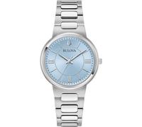 Bulova Classic 96L336 Women's Watch - 32mm Stainless Steel, Light Blue Dial