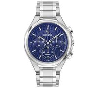 Bulova Orologio da Uomo Cronografo Curv Acciaio/Blu Cronografo 96A302