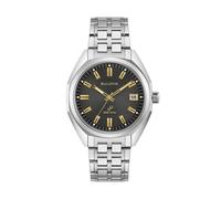 Bulova Jet Star 96B415 Men's Quartz Watch - 40mm Stainless Steel Case, Black Dial, Stainless Steel Bracelet