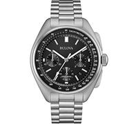 Bulova Lunar Pilot Pilota Lunare 96B258 - Orologio cronometro design - cinturino in acciaio inox - uomo - nero