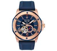 Bulova Orologio Analogico Automatico Uomo con Cinturino in Silicone 98A227