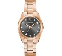 Bulova Orologio Analogico al Quarzo da Donna con Cinturino in Acciaio Inossidabile 97P156