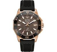 Bulova Orologio Analogico al Quarzo da Uomo con Cinturino in Gomma 98B421