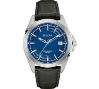 Bulova Orologio Analogico al Quarzo Uomo con Cinturino in Pelle 96B257