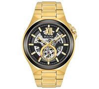 Bulova Orologio Analogico Automatico Giapponese Uomo con Cinturino in Acciaio Inossidabile 98A178