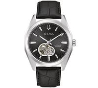 Bulova Orologio Analogico Automatico Uomo con Cinturino in Pelle 96A273