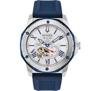 Bulova Orologio Analogico Automatico Uomo con Cinturino in Silicone 98A225