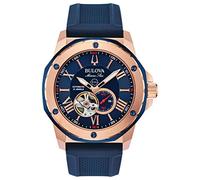 Bulova Orologio Analogico Automatico Uomo con Cinturino in Silicone 98A227