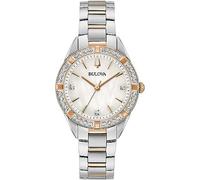 BULOVA Orologio Analogico-Digitale al Quarzo Donna con Cinturino in Acciaio Inossidabile 98R281