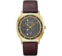 Bulova Orologio Analogico Quarzo da Uomo con Cinturino in Pelle 97A173