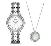 Bulova Orologio Analogico Quarzo Donna con Cinturino in Acciaio Inox 96X146