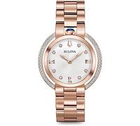 Bulova Orologio Analogico Quarzo Donna con Cinturino in Acciaio Inox 98R248
