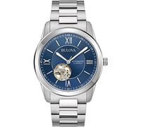 Bulova Orologio Analogueico Meccanico a Carica Manuale Uomo con Cinturino in Acciaio Inossidabile 96A281