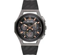 Bulova Orologio Cronografo al Quarzo Uomo con Cinturino in di Gomma 98A162