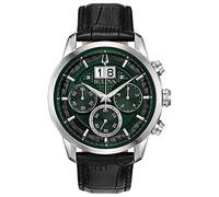 Bulova Orologio Cronografo al Quarzo Uomo con Cinturino in Pelle 96B310