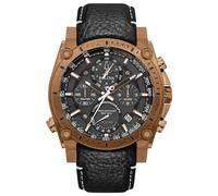 Bulova Orologio Cronografo al Quarzo Uomo con Cinturino in Pelle 97B188