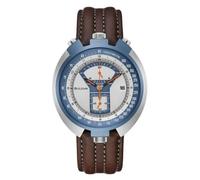 Bulova Orologio Cronógrafo al Quarzo Uomo con Cinturino in Pelle 98B390