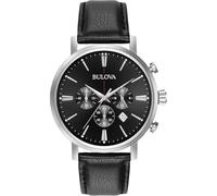 Bulova Orologio Cronografo Quarzo Uomo con Cinturino in Pelle 96B262