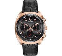 Bulova Orologio Cronografo Quarzo Uomo con Cinturino in Pelle 98A156