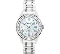 Bulova Orologio da donna analogico automatico con cinturino in acciaio inox 96R215, argento, Moderno
