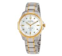 Bulova Orologio da donna analogico automatico con cinturino in acciaio inox 98P227, gold, Classico