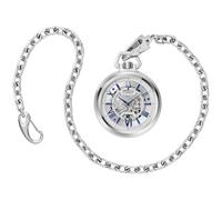 Bulova Orologio da taschino classico da uomo Sutton automatico, quadrante a 3 lancette in acciaio inox con catena staccabile, stile: 96A304