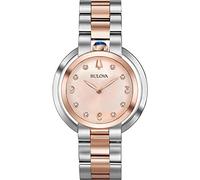 Bulova Orologio Analogico Quarzo Donna con Cinturino in Acciaio Inox 98P174