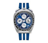 Bulova Racer Shelby Limited Edition 98B452 - Orologio da uomo cronografo ad alta precisione, 262 kHz, 43 mm, quadrante blu, cassa in acciaio, cinturino in gomma, vetro zaffiro