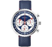 Bulova Orologio Uomo Archive Series 'Chronograph C' al quarzo, argento, Argento, Cinturino
