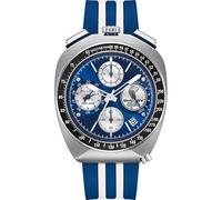 Bulova Racer Shelby Limited Edition 98B452 - Orologio da uomo cronografo ad alta precisione, 262 kHz, 43 mm, quadrante blu, cassa in acciaio, cinturino in gomma, vetro zaffiro