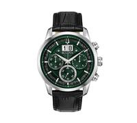 Bulova Sutton 96B310 Men’s Chronograph - Green & Black Dial, Leather Strap